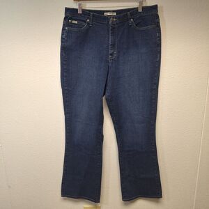 Lee Relaxed Bootcut At The Waist Jeans High Rise Denim Blue Women's Size 16L